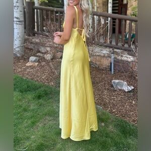 Show Me Your MuMu Anderson Maxi Dress - Yellow, Small